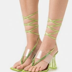 Call It Spring ESMERALDA - T-bar Sandals - Bright Green