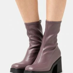 Call It Spring VEGAN STEFFANIE - Platform Ankle Boots - Medium Purple
