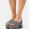 Call It Spring VALERRIA - Heeled Mules - Black/white