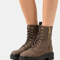 Call It Spring BOWIIE - Platform Ankle Boots - Brown