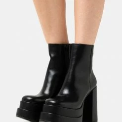 Call It Spring VEGAN TENACIOUS - Platform Ankle Boots - Black