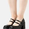 Call It Spring VEGAN MONROE - Platform Heels - Black Smooth