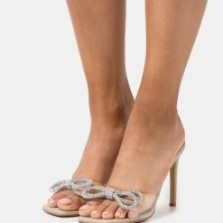Call It Spring VEGAN REIGN - Heeled Mules - Clear