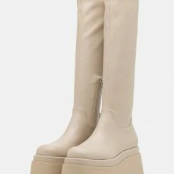 Call It Spring VEGAN SATURN - Platform Boots - Light Grey -Call it Spring Shop 9dfd6751605041f6b0afdc46572ce52a