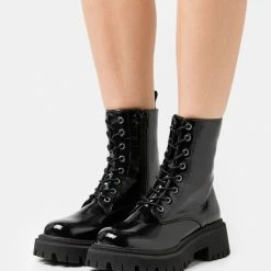 Call It Spring TRAILBLAZE - Platform Ankle Boots - Black