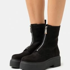Call It Spring VEGAN NALA - Platform Ankle Boots - Black