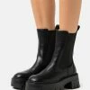 Call It Spring VEGAN DAFNEYY - Platform Boots - Open Black